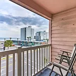 Cozy Condo With Balcony And Ocean View Walk To Beach!
