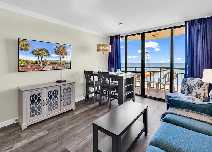 Oceanfront Condo W Balcony King Bed Meridian Plaza