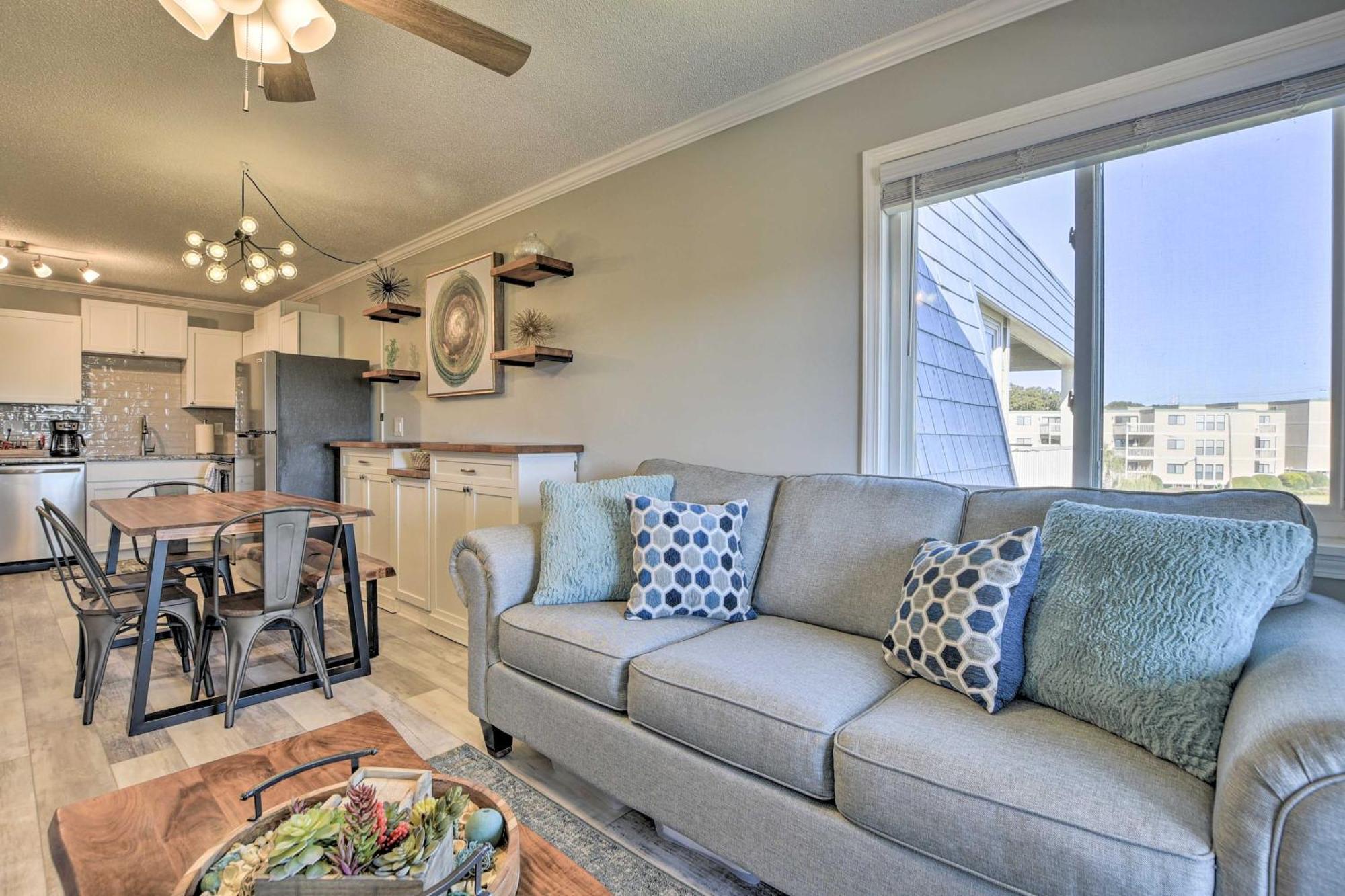 Bright North Myrtle - Steps To Beach! Apartment *