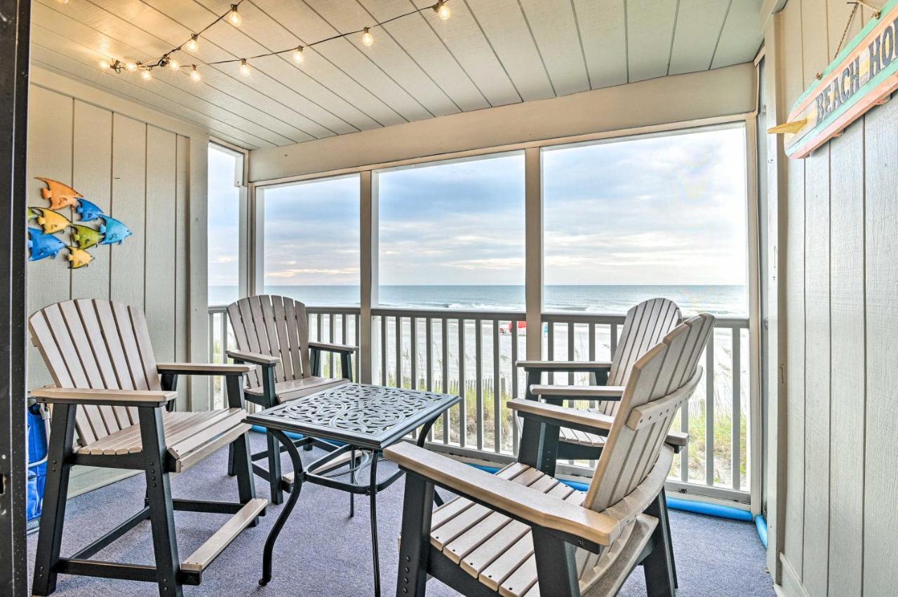 Oceanfront With Furnished Deck And Views! Myrtle Beach