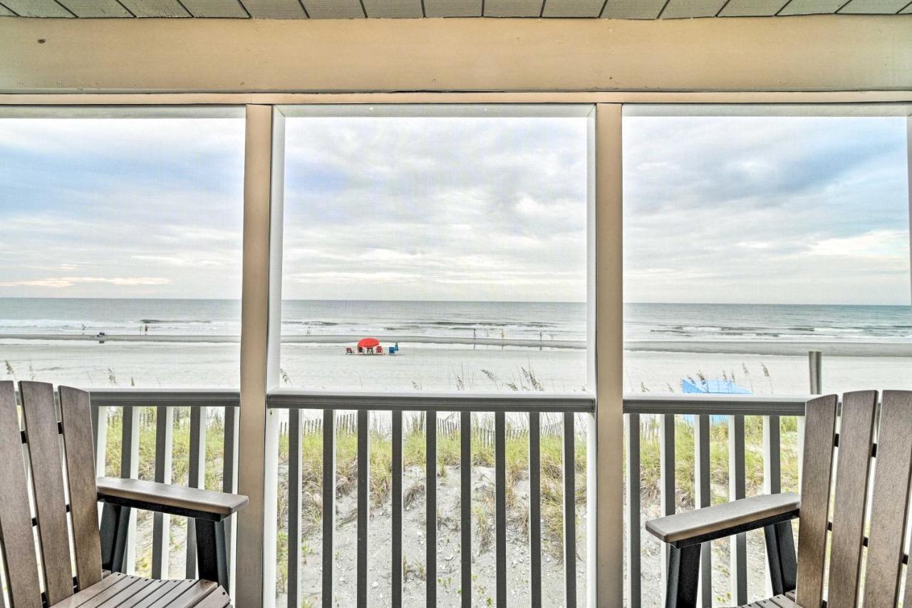 Oceanfront With Furnished Deck And Views! * Myrtle Beach