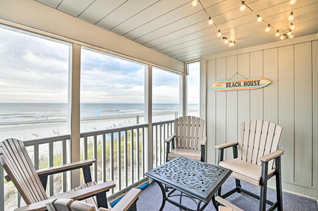 Oceanfront With Furnished Deck And Views! Myrtle Beach