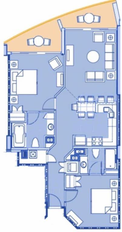 Gorgeous Ocean Front 2bd 2 Full Baths, 2 Balconies *