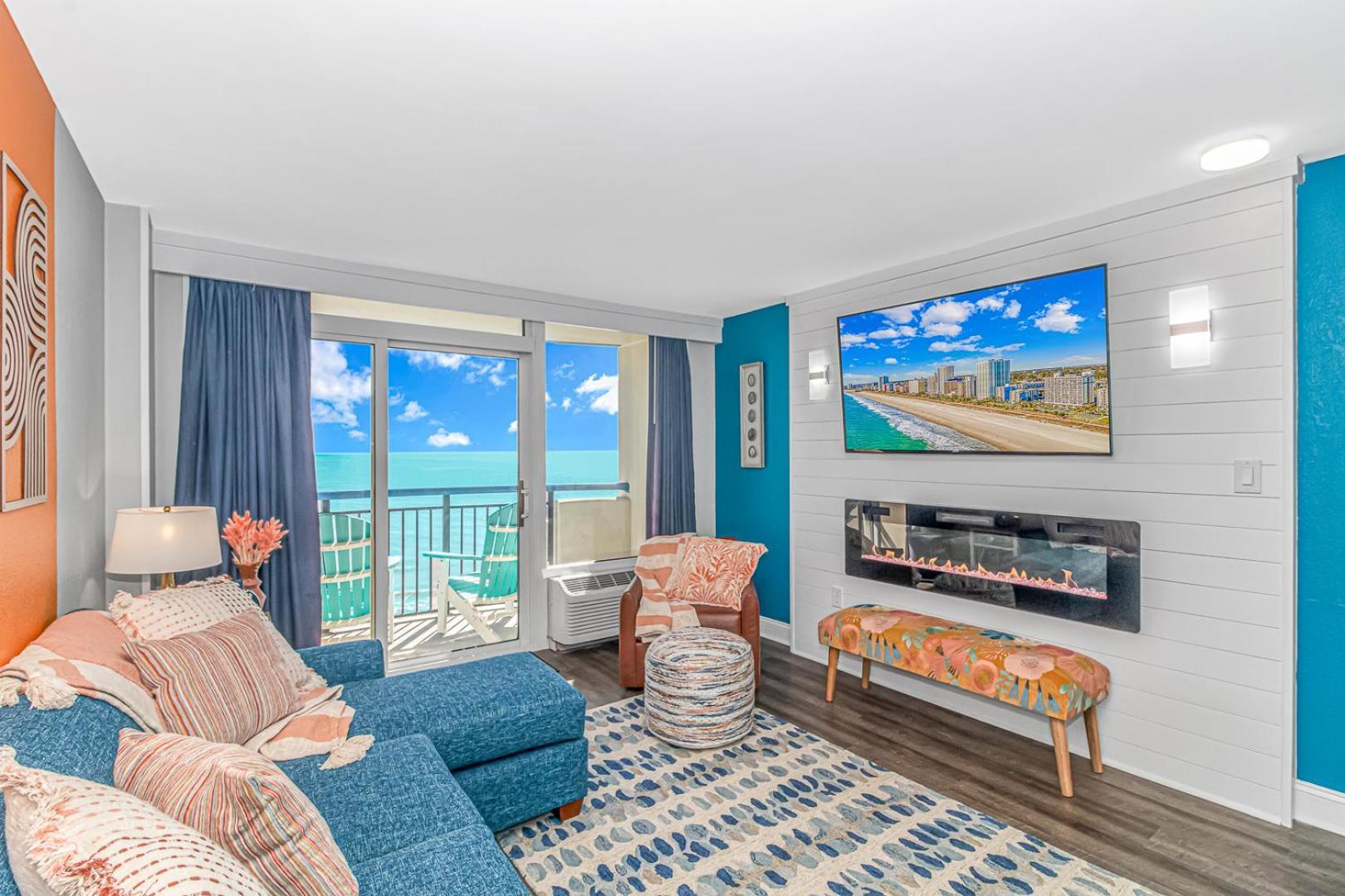 Holiday home Completely Renovated Oceanfront - King With Led Fireplace! Boardwalk 1034