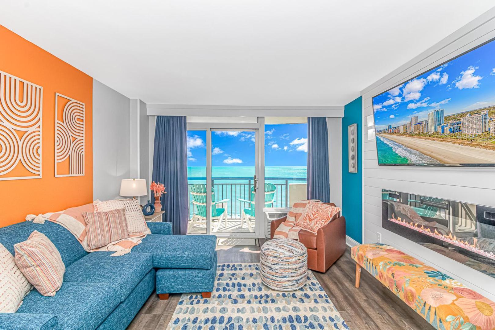 Holiday home Completely Renovated Oceanfront - King With Led Fireplace! Boardwalk 1034 *