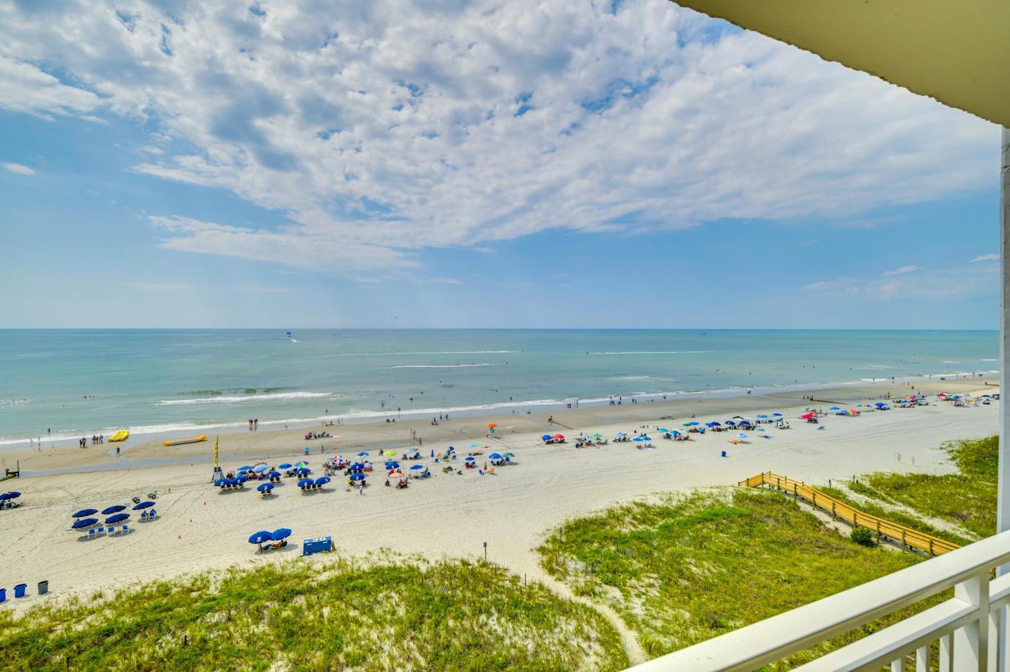 Cozy Coastal With Airy Oceanfront Balcony Apartment Myrtle Beach