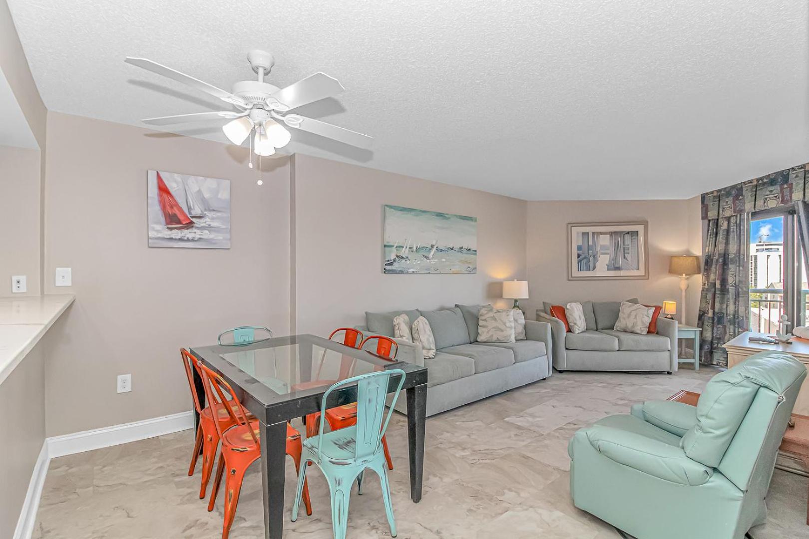 Oceanview 3br - Modern And Fun! - Dunes 603 Myrtle Beach