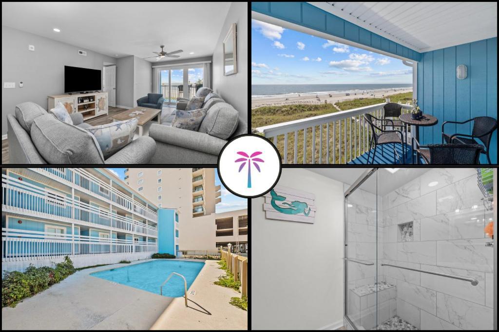 Sunrise Views- Pool - 4 Bds- 3 Bedroom Oceanfront Charm Apartment *