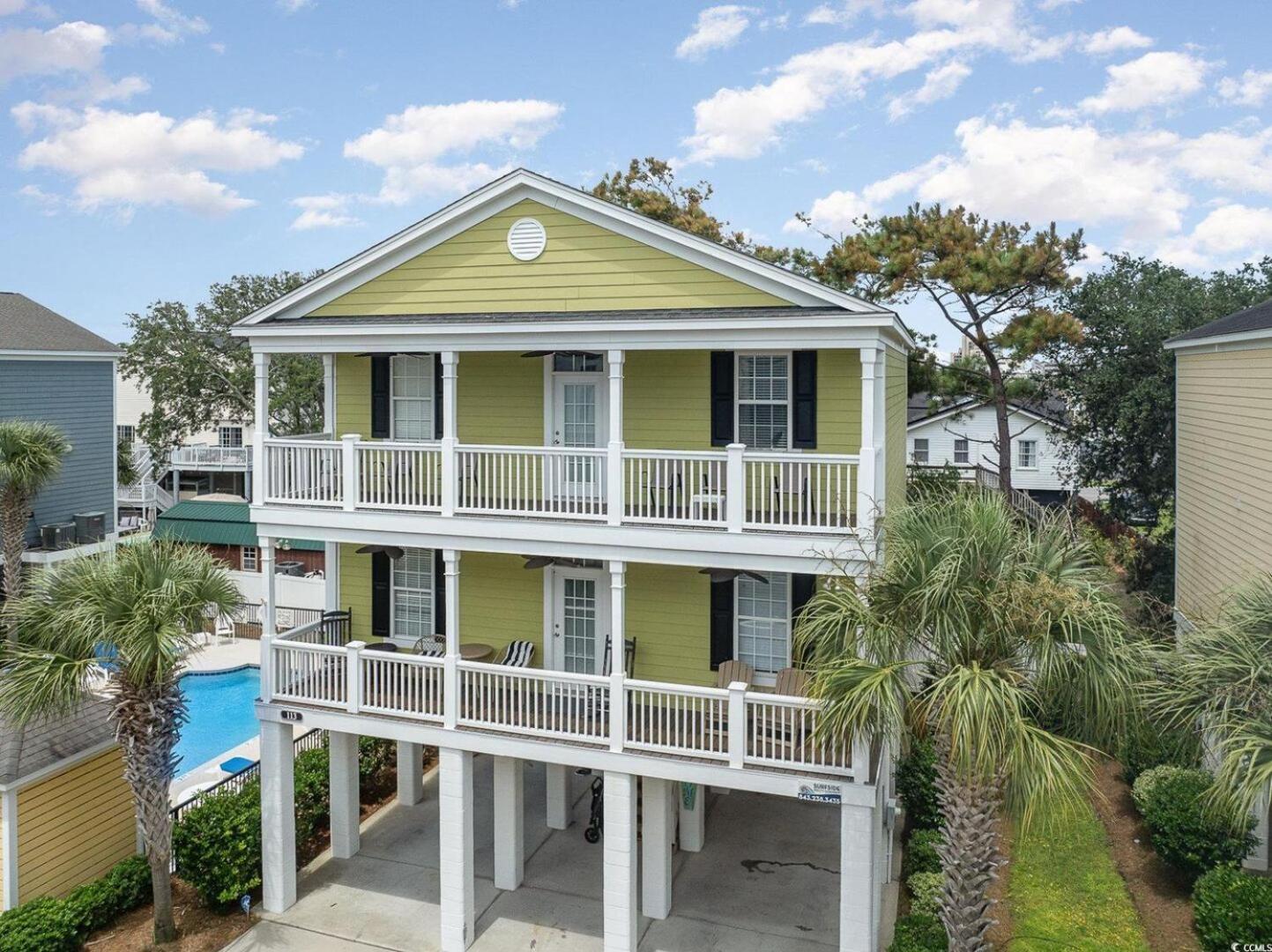 Captivating 4 Bedroom House With Double Balconies And A Community Pool-angler 3 Holiday home Myrtle Beach