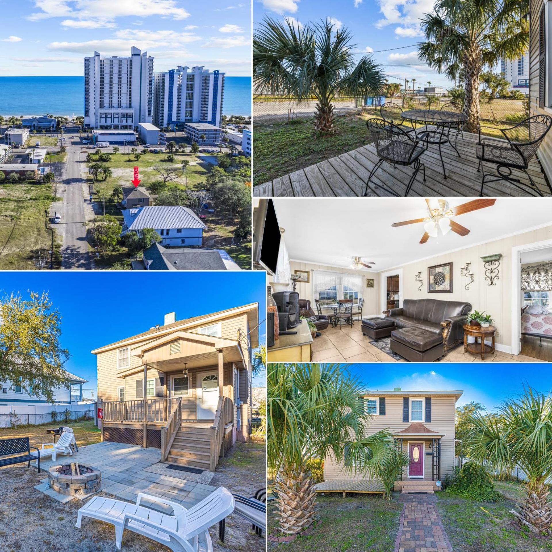 Dazzling Centrally Located Ocean View W 2 Kings, Huge Private Yard, 2 Decks, Firepit, Bbq *