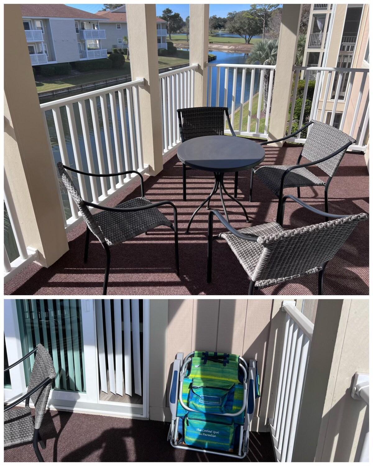 Cherry Grove 1br Screened Porch 2nd Floor View Myrtle Beach