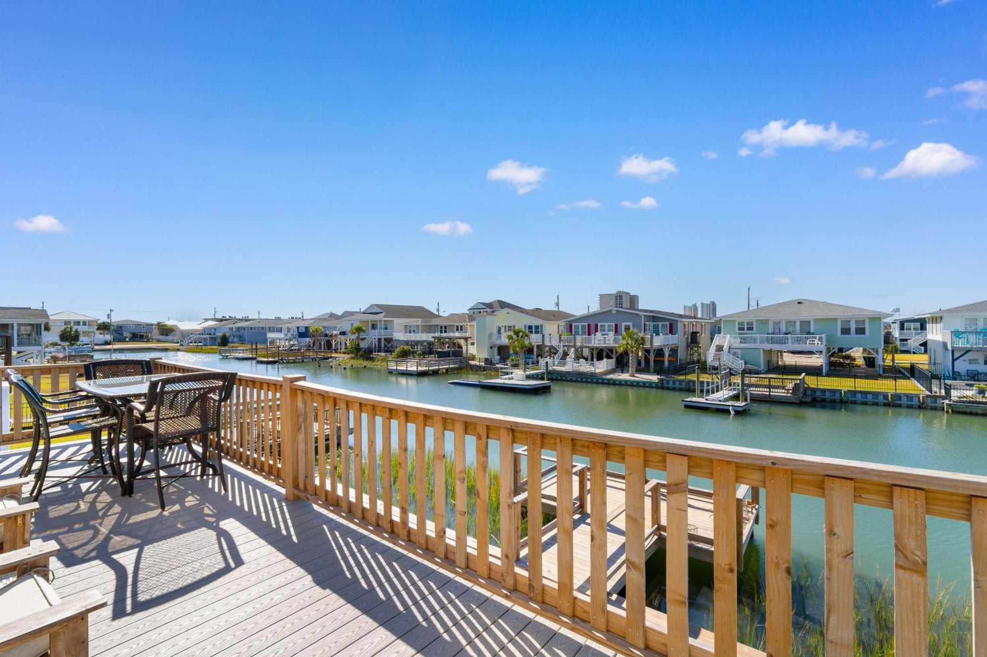 Waterview Channel Home- 7 Beds Dock Outdoor Bar * Myrtle Beach