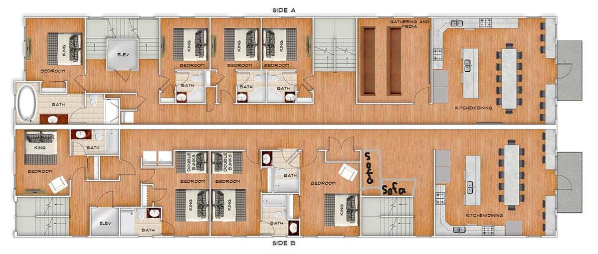 Holiday home 1207 S Ocean A & B By Together *