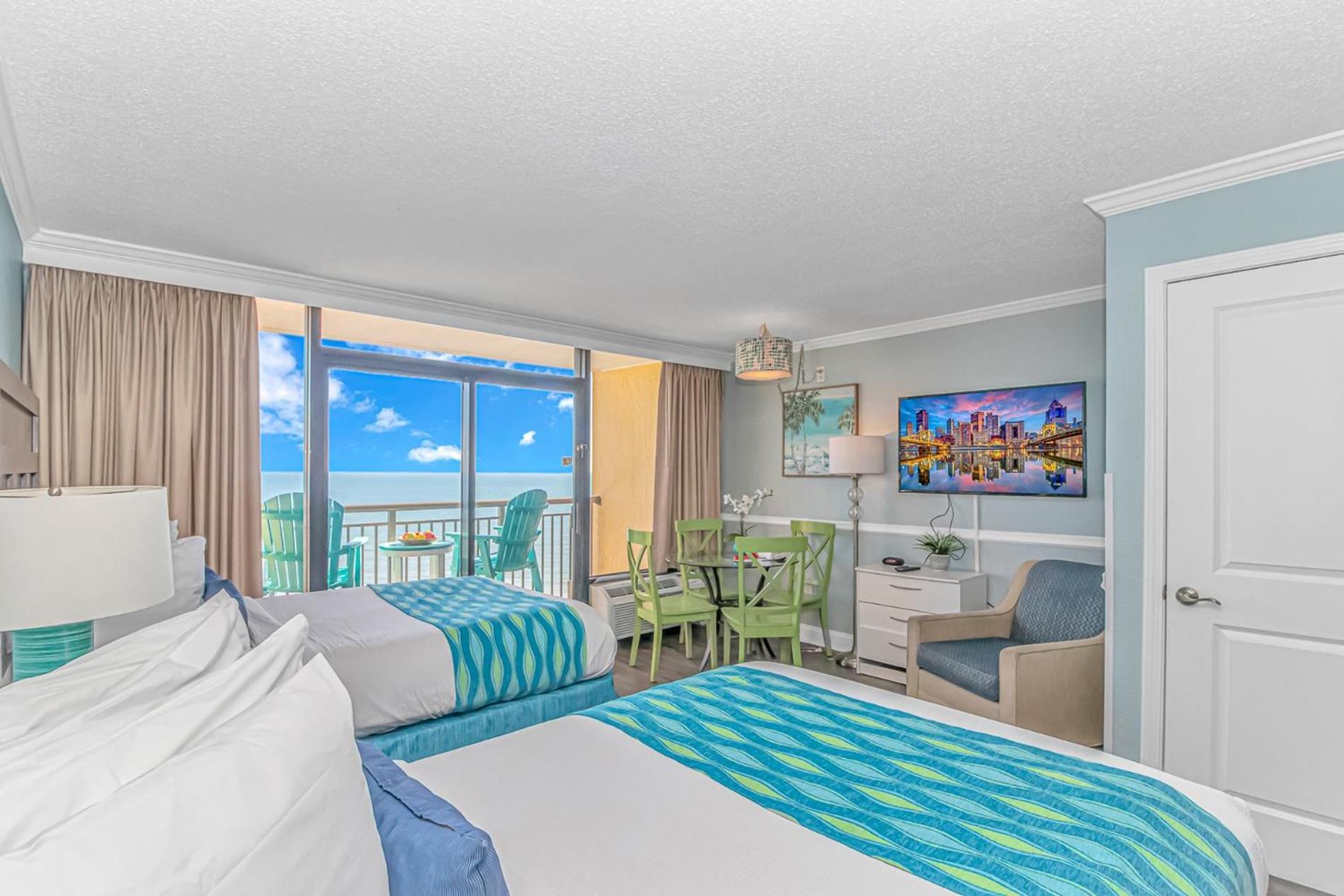 Oceanfront Caravelle 1512 And1513! Sleeps 8! Private Entrances! * Myrtle Beach