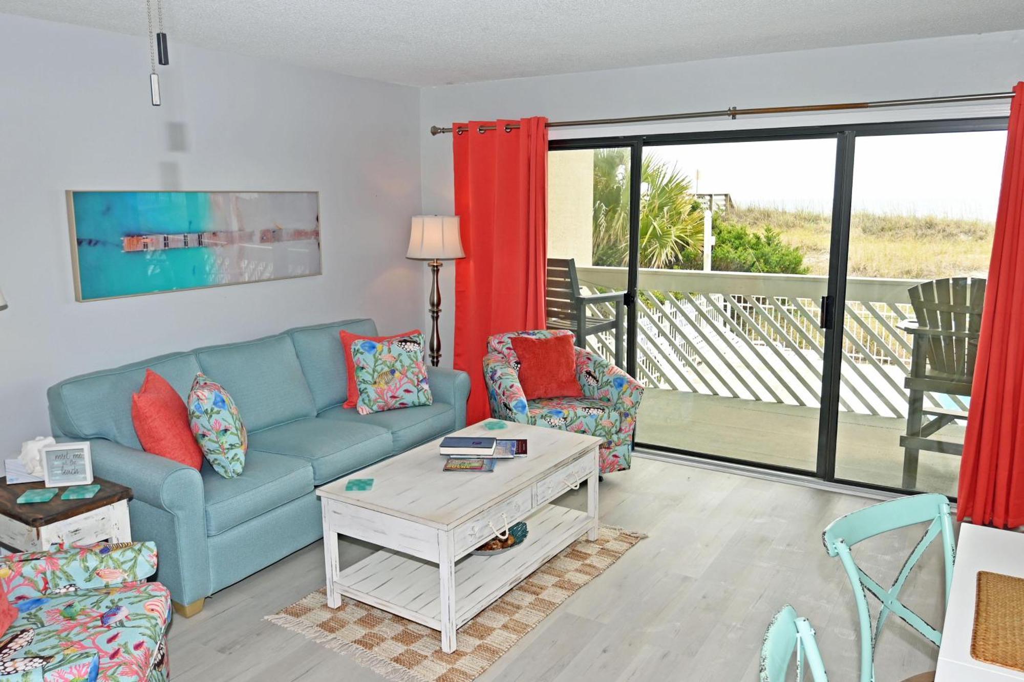 Ocsh105 Ocean Shores Oceanfront 3br/2b Condo, Private Balcony * Myrtle Beach