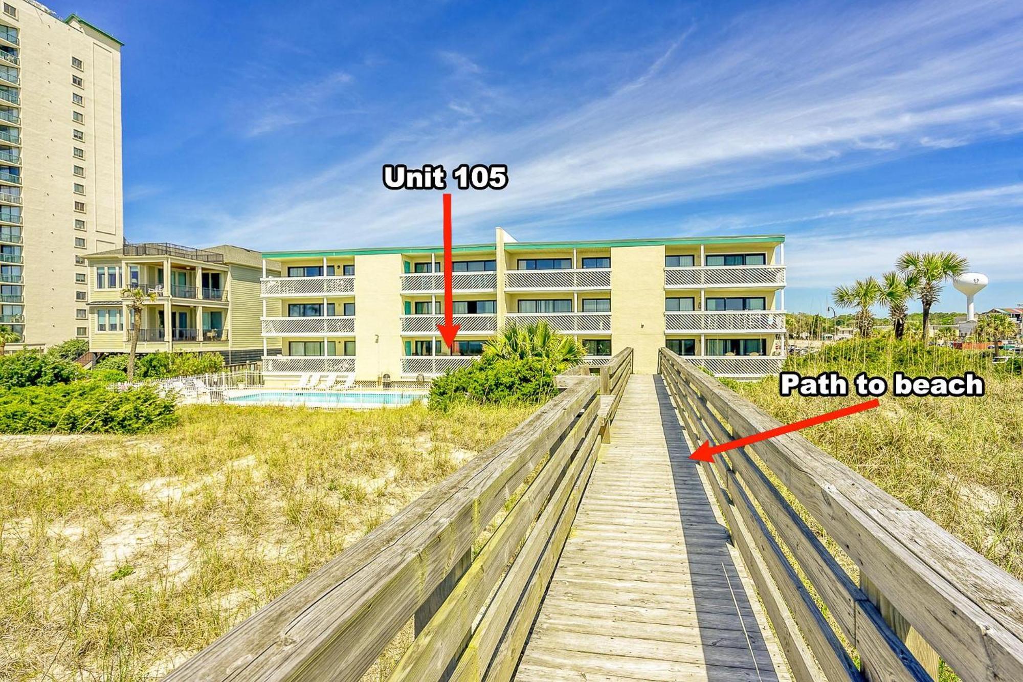 Ocsh105 Ocean Shores Oceanfront 3br/2b Condo, Private Balcony Holiday home Myrtle Beach