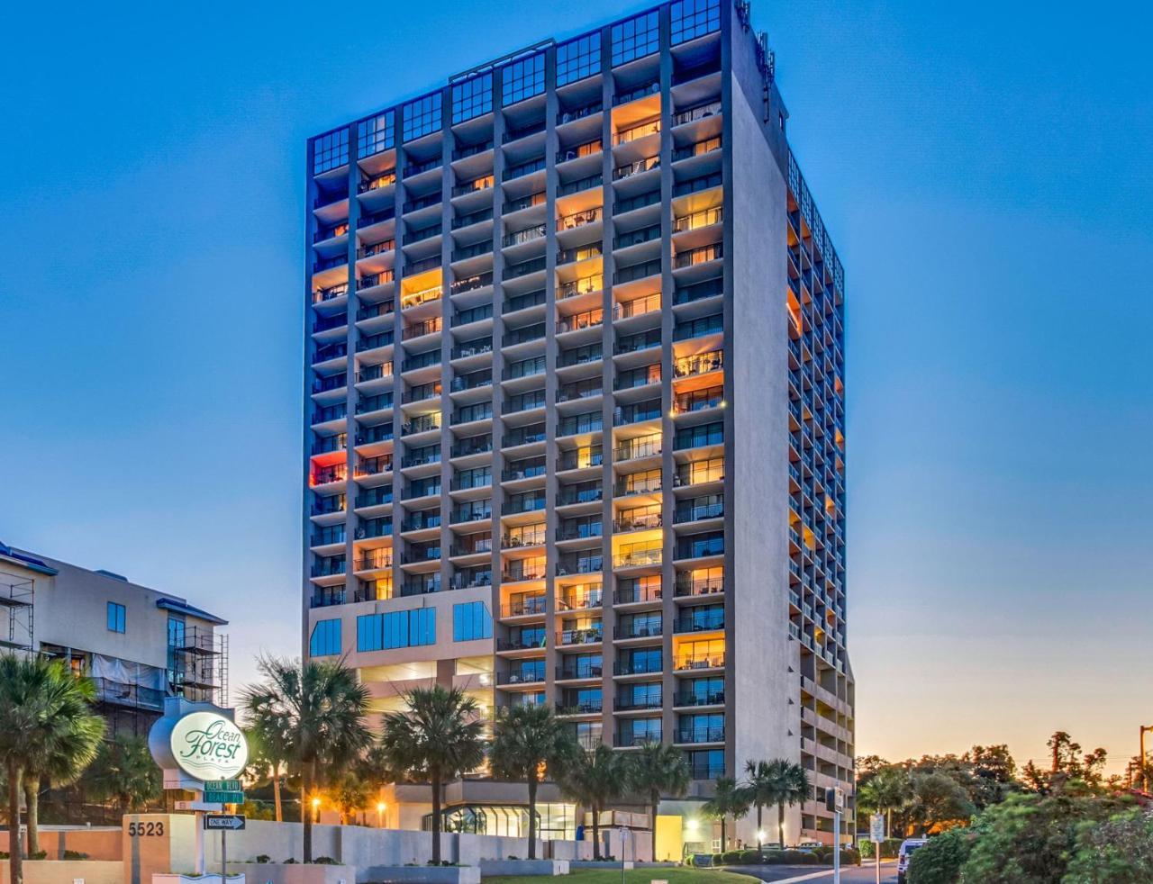 Scenic Views From The Balcony At Ocean Forest Plaza Apartment *