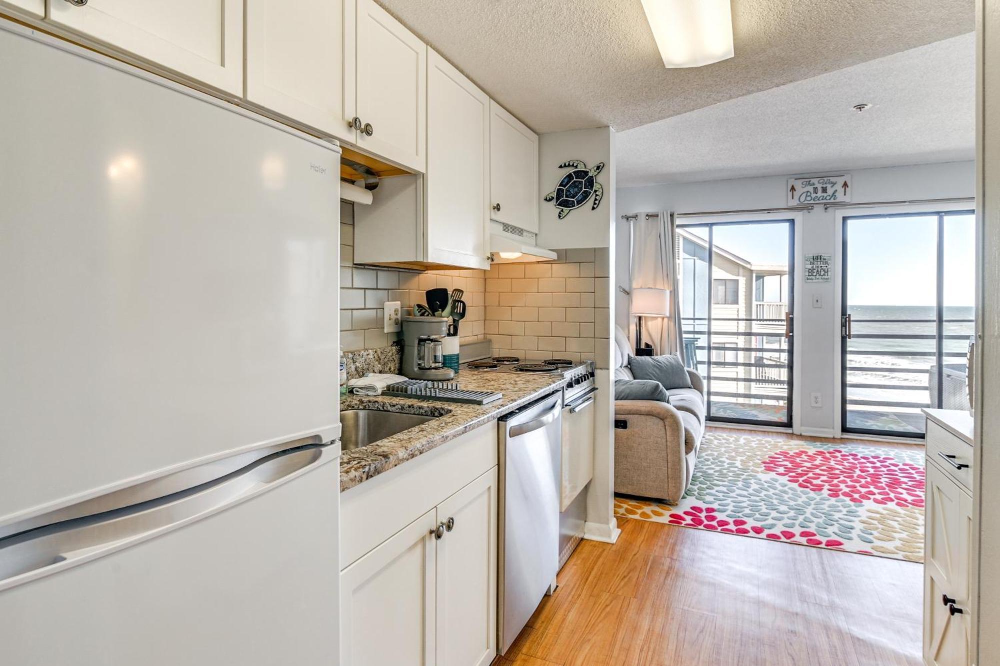 Cozy Beachfront With Wifi, Views And Pool Access Myrtle Beach