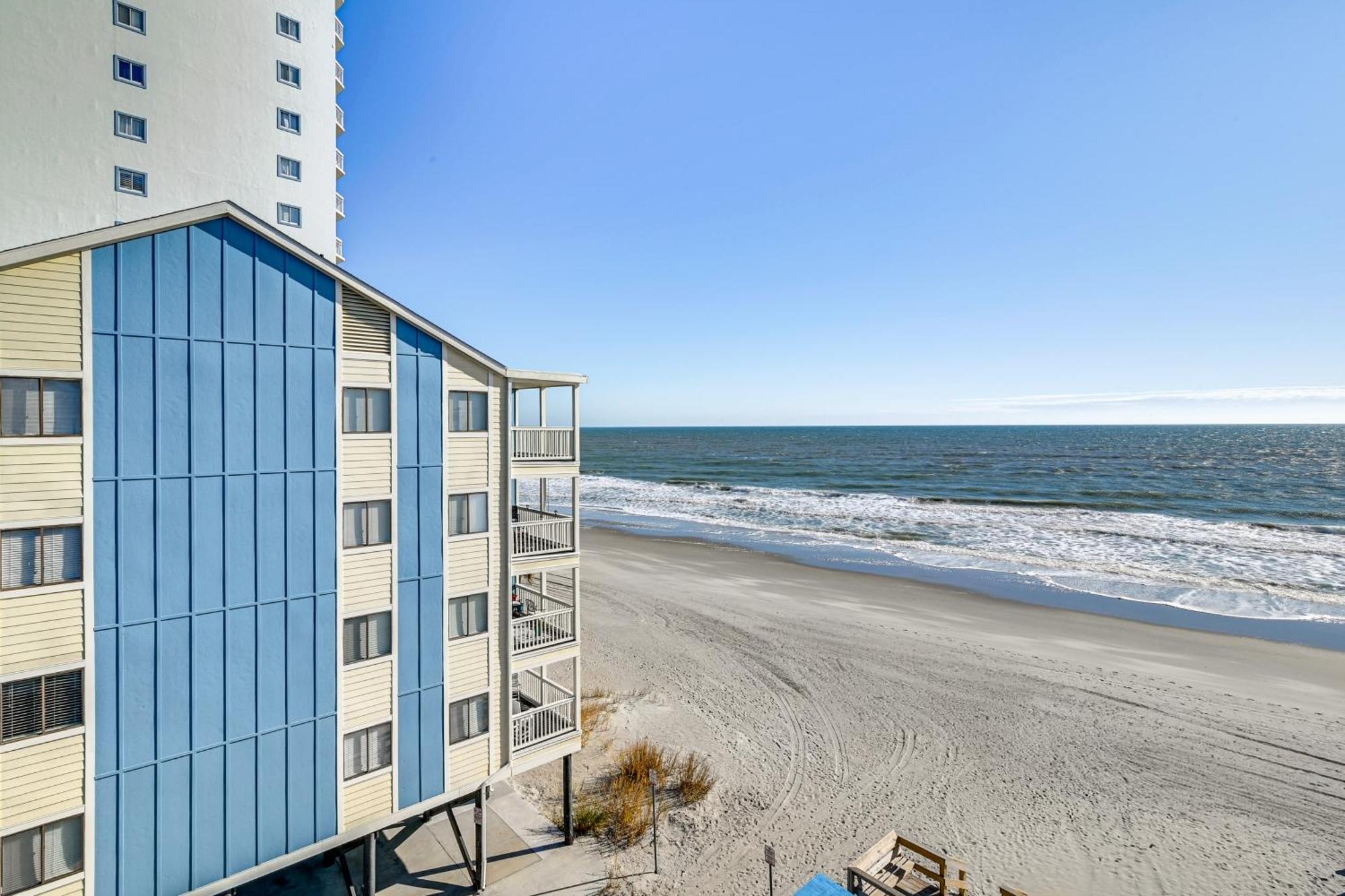 Cozy Beachfront With Wifi, Views And Pool Access Myrtle Beach