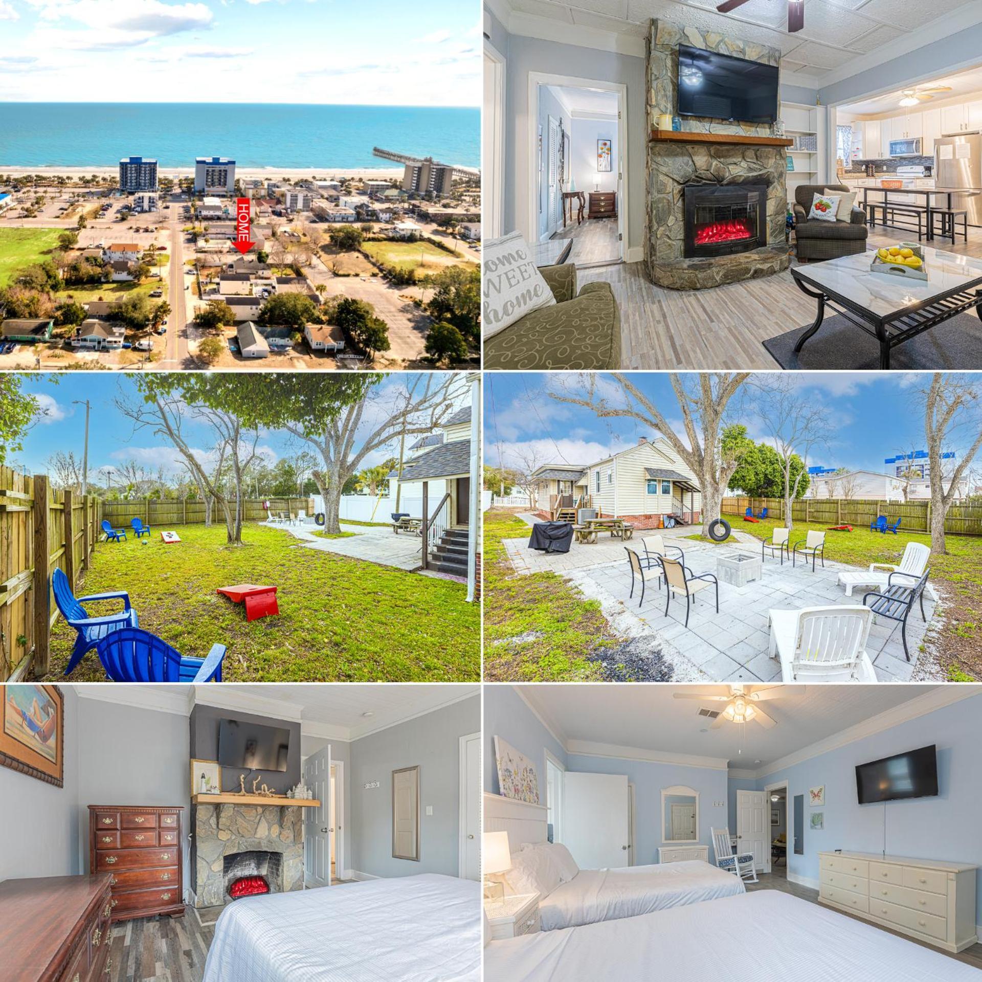 ﻿charming Centrally Located Ocean View W Huge Private Yard, Patio, Firepit, & Bbq